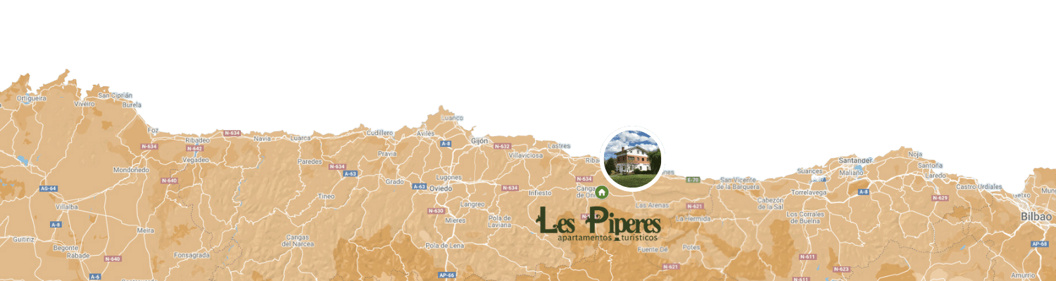 Mapa Les Piperes con casa